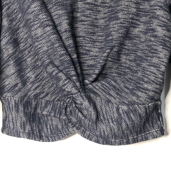 J. Crew NWT Twist Front long sleeve Sweatshirt XXS/XS. H5 - Picture 4 of 7